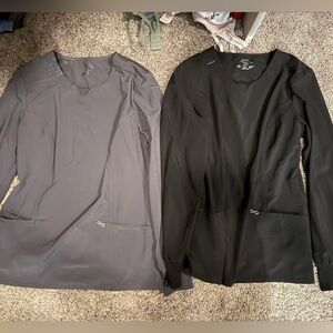 Women's Black and Gray long sleeve scrub tops